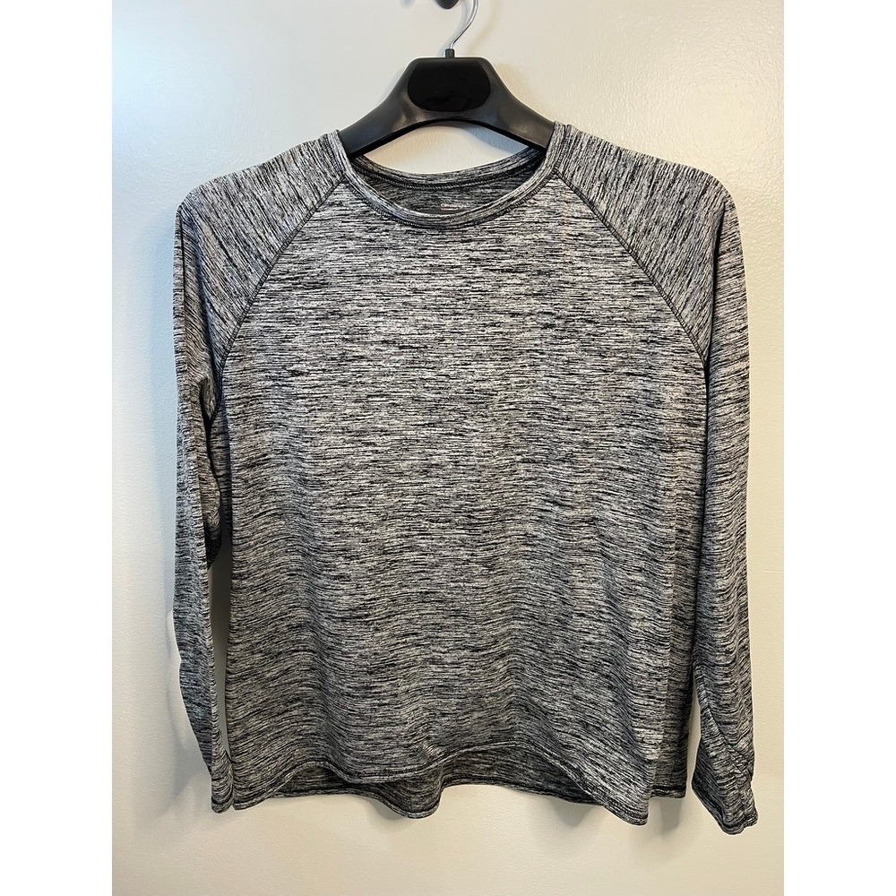 ClimateRight‎ by Cuddl Duds Womens XXL Space Dye Long Sleeve Top Black CD8317639